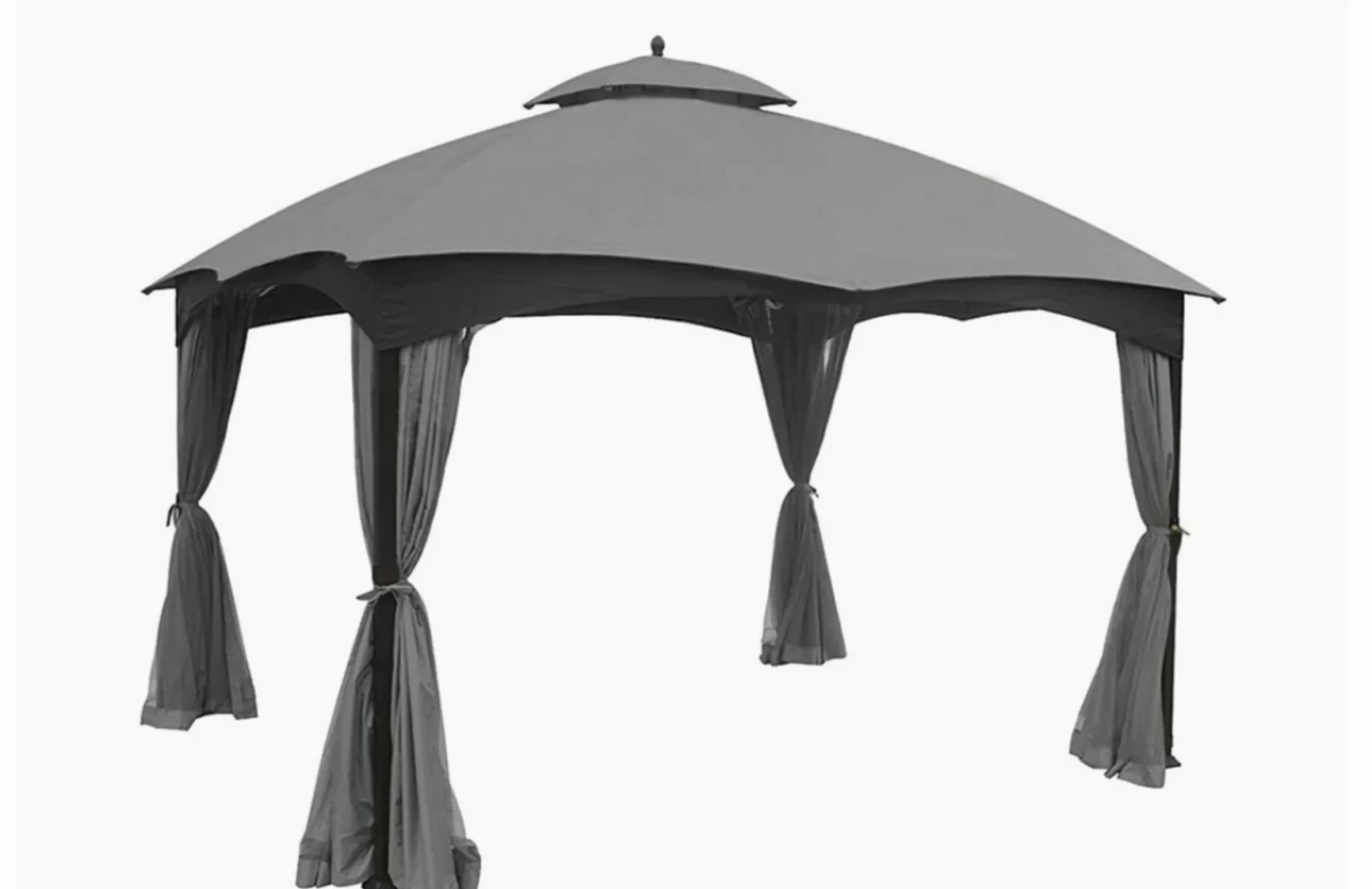 Gazebo Parts Direct LOWES GREY TPGAZ2303B 10 X 12 GAZEBO REFRESH BUNDLE CANOPY,BUG SCREEN,CURTAIN ALL IN ONE 2 Gazebo Parts Direct LOWES GREY TPGAZ2303B 10 X 12 GAZEBO REFRESH BUNDLE CANOPY,BUG SCREEN,CURTAIN ALL IN ONE - Image 2