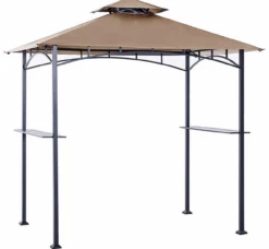 Gazebo Parts Direct 8' X 5' Grill Shelter Replacement Canopy Roof ONLY FIT For Gazebo Model L-GZ238PST-11 Beige