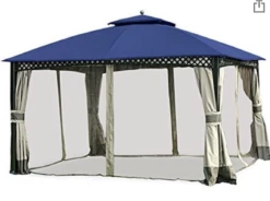 Gazebo Parts Direct Big Lots Windsor Replacement Canopy For L-GZ717PST-C The Windsor Gazebo - Riplock 350 - True Navy