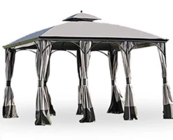 Gazebo Parts Direct Replacement Canopy For L-GZ122PCO-B The Somers Gazebo - RIP LOCK 350 - Beige