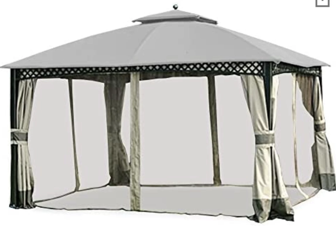 Gazebo Parts Direct Big Lots Windsor Replacement 10x12 Canopy For L-GZ717PST-D - Riplock 350 - Slate Gray 1 Gazebo Parts Direct Big Lots Windsor Replacement 10x12 Canopy For L-GZ717PST-D - Riplock 350 - Slate Gray