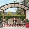 Gazebo Parts Direct Sesame Replacement Canopy For Pergola With Wooden Poles (10X12 Ft) A106054628 Sold At Homedepot