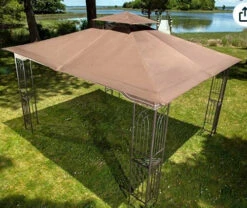 Gazebo Parts Direct 10' X 12' Regency Softop Gazebo For Outdoor Patio With Mosquito Netting (Dark Brown) -Deals Gazebo Parts Direct Store regency7