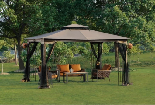 Gazebo Parts Direct Light Brown Replacement Canopy For OSJ Gazebo (10x12 FT) Sold At OSJ -Deals Gazebo Parts Direct Store regency9221 cd4c8f9f cbdb 4591 b88d afbc3ba4db5c
