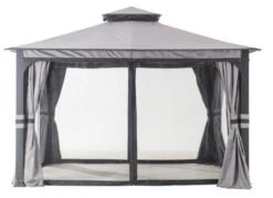 Gazebo Parts Direct Shadow Creek Black Replacement Mosquito Netting For Soft Top Gazebo (10X12) L-GZ1140PST-C1
