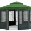 Gazebo Parts Direct Vinyard L-GZ133PST-4 Gazebo Replacement Canopy Green - Rip Lock 350