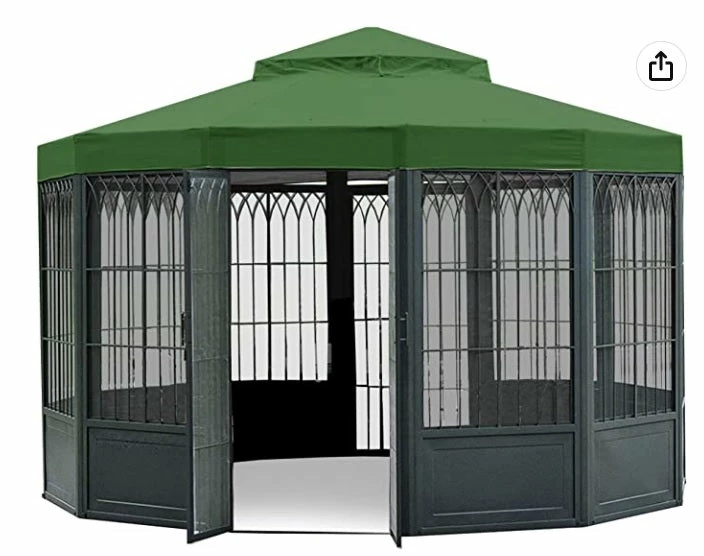 Gazebo Parts Direct Vinyard L-GZ133PST-4 Gazebo Replacement Canopy Green - Rip Lock 350 1 Gazebo Parts Direct Vinyard L-GZ133PST-4 Gazebo Replacement Canopy Green - Rip Lock 350