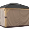 Gazebo Parts Direct Sunjoy Universal Curtains For 10 Ft. × 10 Ft. Wood-Framed Gazebos