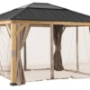 Gazebo Parts Direct Sunjoy Universal Curtains And Mosquito Netting For 11 Ft. ×11 Ft. Wood-Framed Gazebos