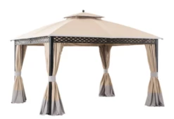 Gazebo Parts Direct Replacement Canopy And Netting For Oakmont Gazebo Model L-GZ1188PST-A