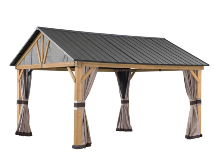 Gazebo Parts Direct Replacement Universal Curtains And Mosquito Netting For 10 Ft. ×12 Ft. Wood-Framed Gazebos (W/Netting Tube) 1 Gazebo Parts Direct Replacement Universal Curtains And Mosquito Netting For 10 Ft. ×12 Ft. Wood-Framed Gazebos (W/Netting Tube)